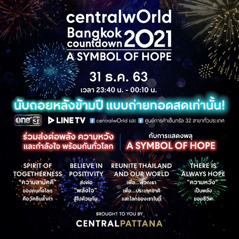 Send the power of the Thai people to the world on Times Square of Asia with the country’s world-class landmark countdown.