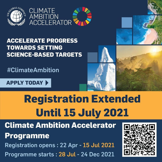 GCNT ชูโปรแกรม Climate Ambition Accelerator